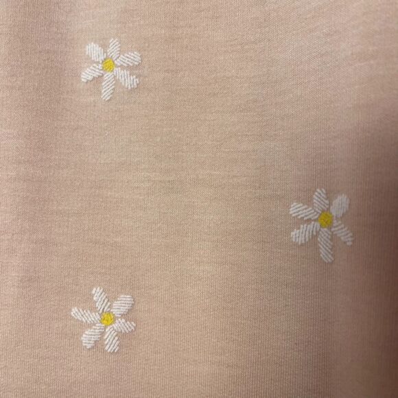 JANE & DELANCEY • Peach Crew Neck Daisy Print Sweater • Size S - Picture 5 of 8